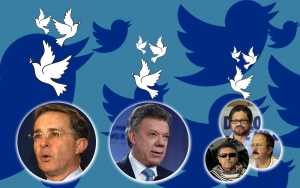 En Twitter Uribe y las Farc hablan más de la paz que Santos