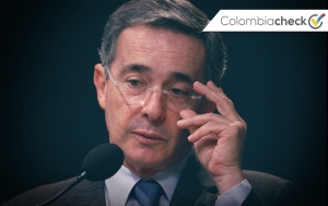 Álvaro Uribe Vélez, expresidente de Colombia y senador por el partido Centro Democrático.