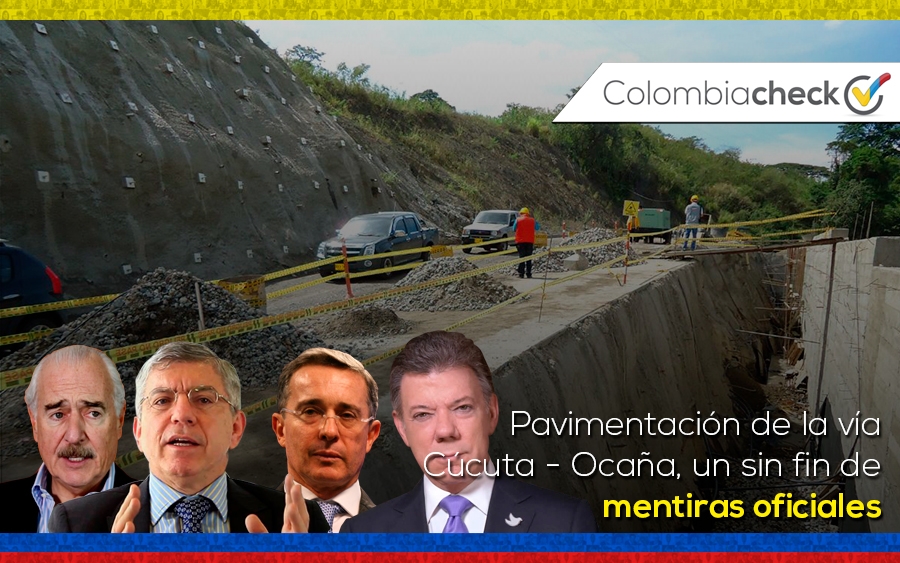 Pavimentación vía Cúcuta-Ocaña, un sin fin de mentiras oficiales