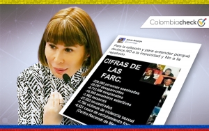 Exsecretaria de Uribe publica trino con cifras falsas sobre el conflicto