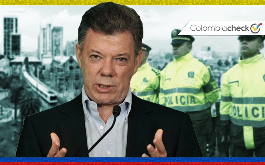 Santos, impreciso con información sobre baja de homicidios en Medellín